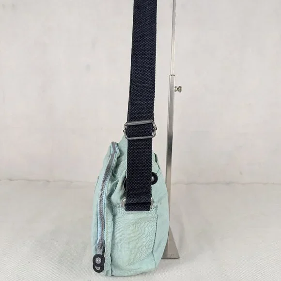 Pre-Owned Kipling Crossbody Bag Cyan - Stylish - Authentic Fast Canada Shipping - Picture 3 of 14